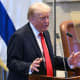 US President Donald Trump addresses the Israeli parliament, the Knesset.
