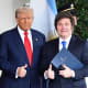 US President Donald Trump and Argentine President Javier Milei.