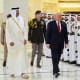 President Donald Trump and Qatar's Emir Sheikh Tamim bin Hamad Al Thani.