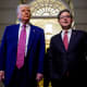 U.S. President Donald Trump and Speaker of the House Mike Johnson at the U.S. Capitol.