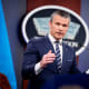 U.S. Defense Secretary Pete Hegseth at the Pentagon.