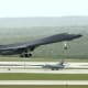A B-1B Lancer taking off.