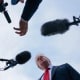 President Donald Trump talks to reporters in Joint Base Andrews, M.D.