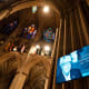 A memoriam sign at the Washington National Cathedral prior to the funeral service of late former US Vice President Dick Cheney.