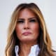 Melania Trump on the South Lawn of the White House.