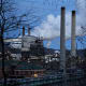 Emissions rise from the United States Steel Corp. Clairton Plant coke manufacturing facility at dusk in Clairton, PA.