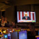 A television on the floor of the New York Stock Exchange in New York City on April 2, 2025, shows President Donald Trump speaking during a Rose Garden event.