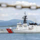 United States Coast Guard ship on June 20, 2025 in the waters around the southern city of Kagoshima, Kagoshima.