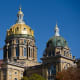 The Iowa State Capitol seen in Des Moines, Iowa.