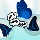 An illustration of butterflies yelling at each other from individual bubbles