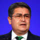 Honduran President Juan Orlando Hernández on Nov. 1, 2021, in Glasgow, United Kingdom.