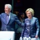 Bill Clinton and Hillary Clinton during "An Evening With The Clintons" on April 11, 2019 in New York City.