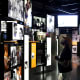 A man looks at the screens at the Smithsonian National Museum of African American History.