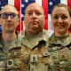 This is a split image that shows four soldiers who died in Kuwait.