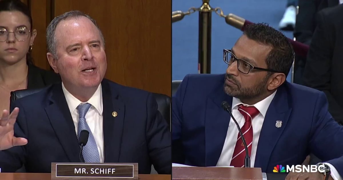 'Embarrassing the FBI': Schiff predicts Kash Patel won't last long as  director