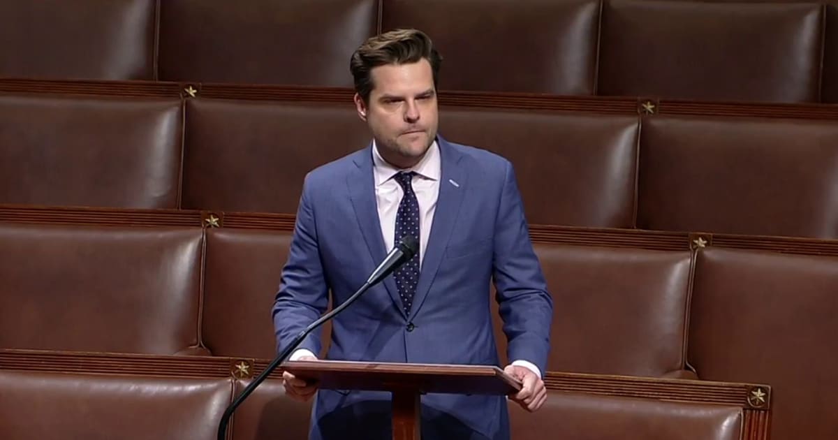 Gaetz denounced Biden impeachment effort as unserious at online fundraiser