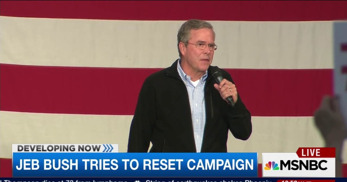 The Jeb Bush reboot