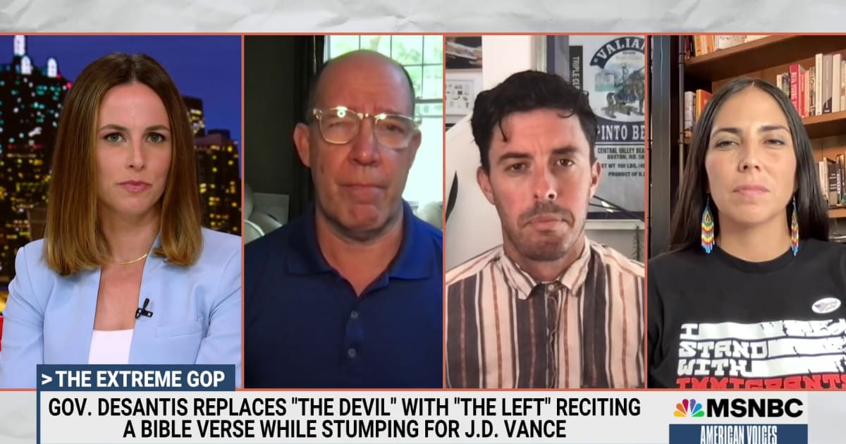 Gov. DeSantis touts his fight for freedom while villainizing the “woke ...