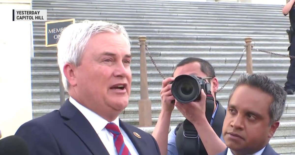 Early Comer Rep. Comer on Hunter Biden's not guilty plea: 'It doesn't impact my ...