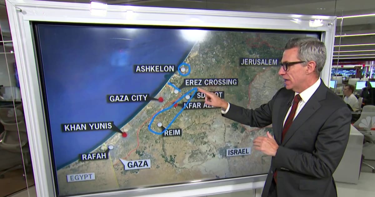 Map analysis: Looking at where the Israel-Hamas war is happening