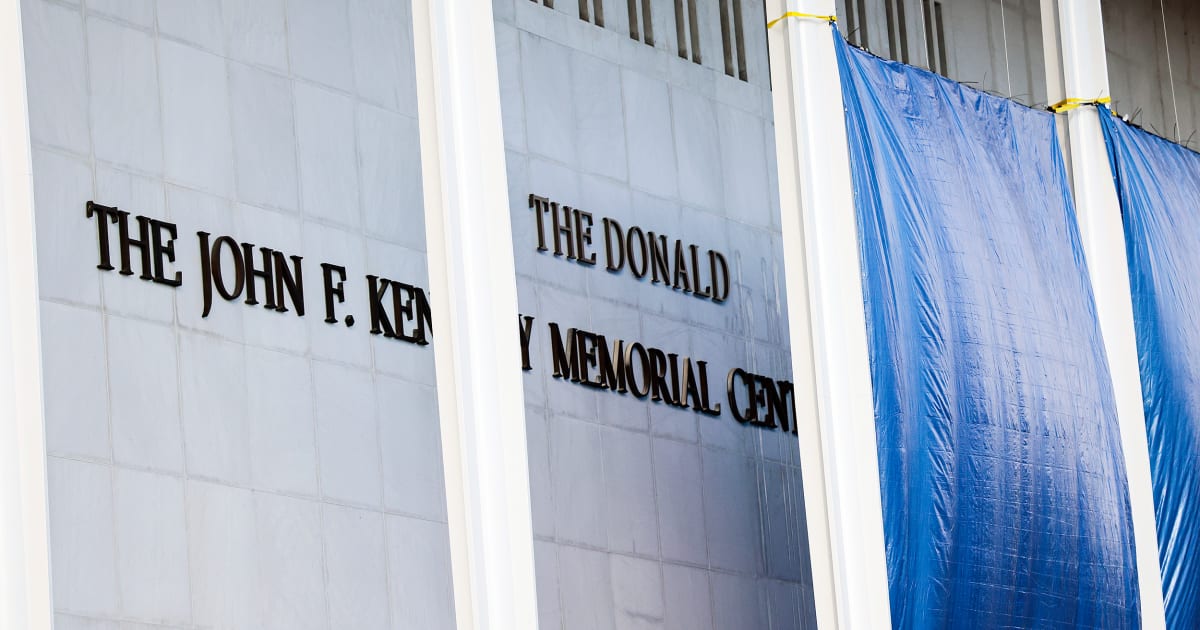 Washington fumes over newly rebranded Trump-Kennedy Center