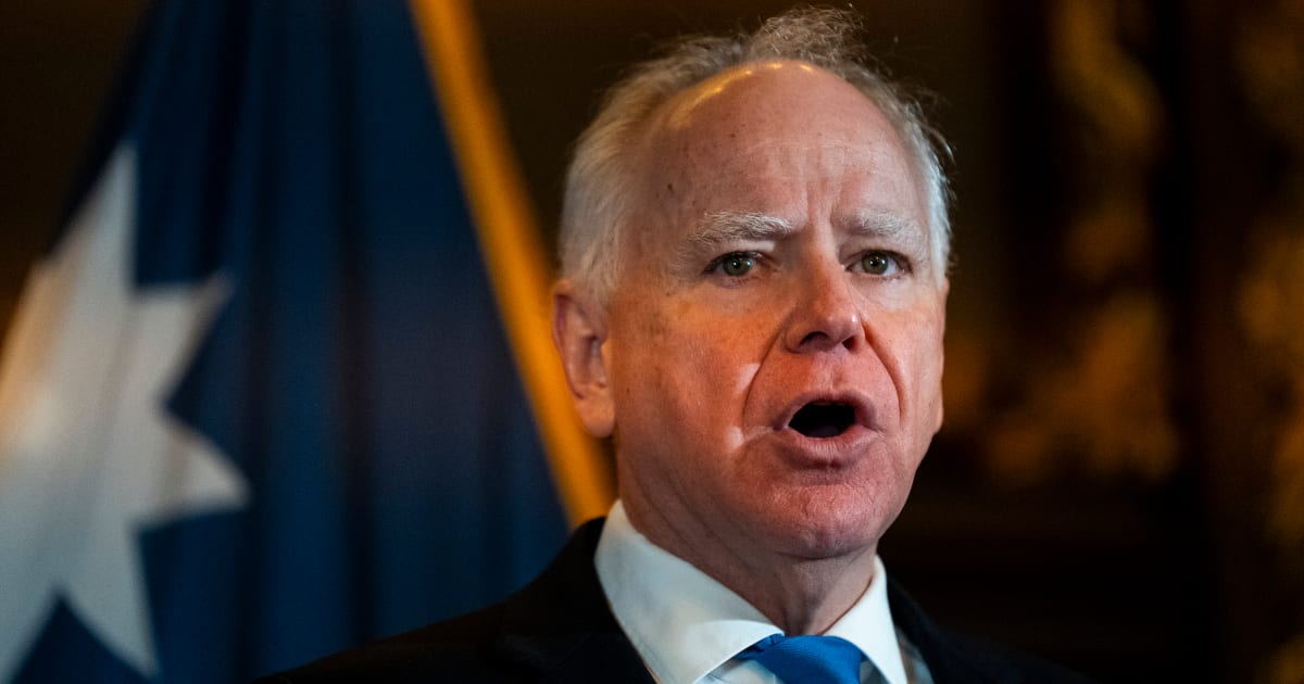 For the White House, Tim Walz’s decision not to run for reelection isn’t enough