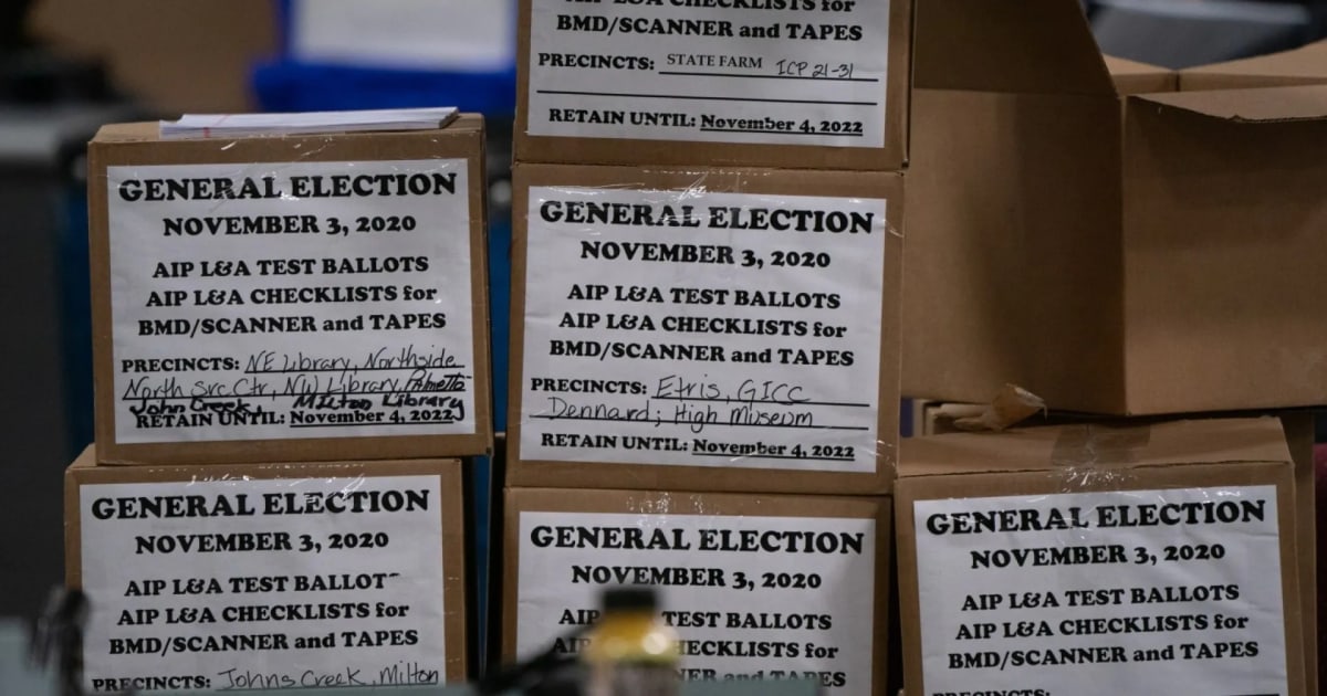 Fulton County, Georgia files motion seeking return of 2020 ballots seized by FBI