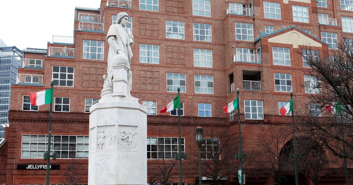 
                            Why a Columbus statue coming to the Trump White House is so ironic