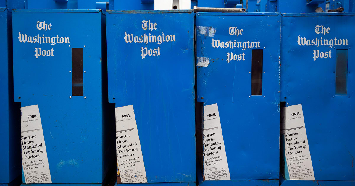 
                            I worked at The Washington Post for 28 years. Jeff Bezos just destroyed it.