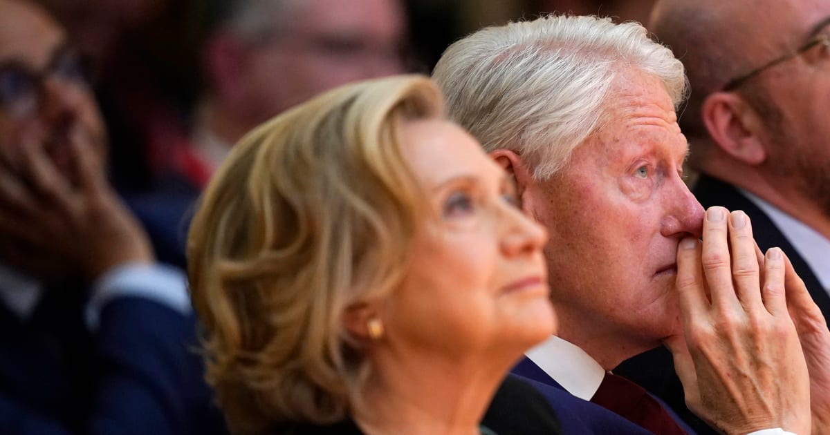 
                            As Clintons prepare to answer questions about Epstein, Trump balks