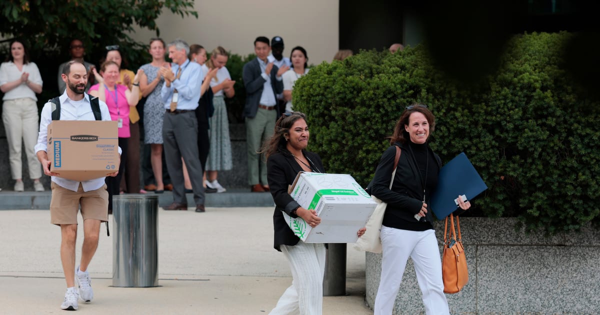 As layoffs surge and job openings fall, Trump offers a meaningless talking point