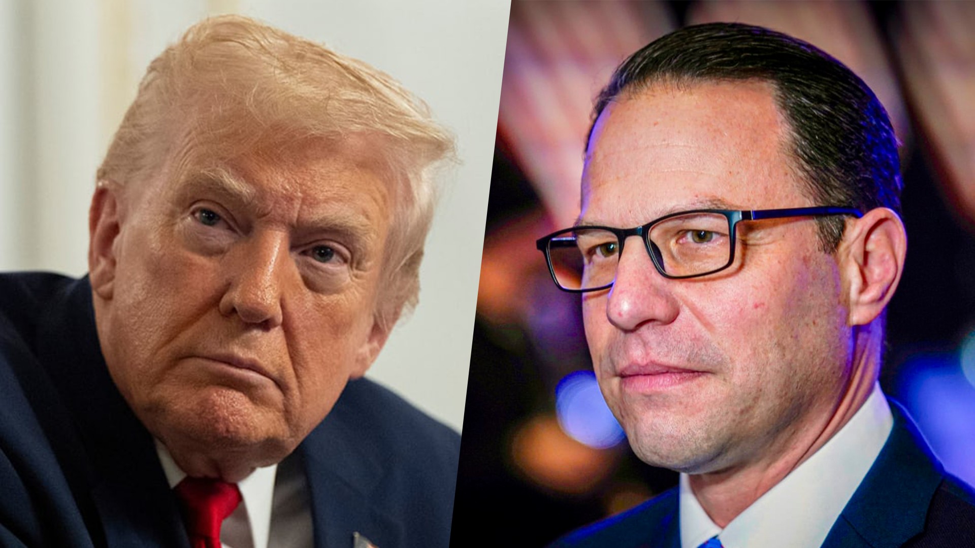 Donald Trump and Josh Shapiro