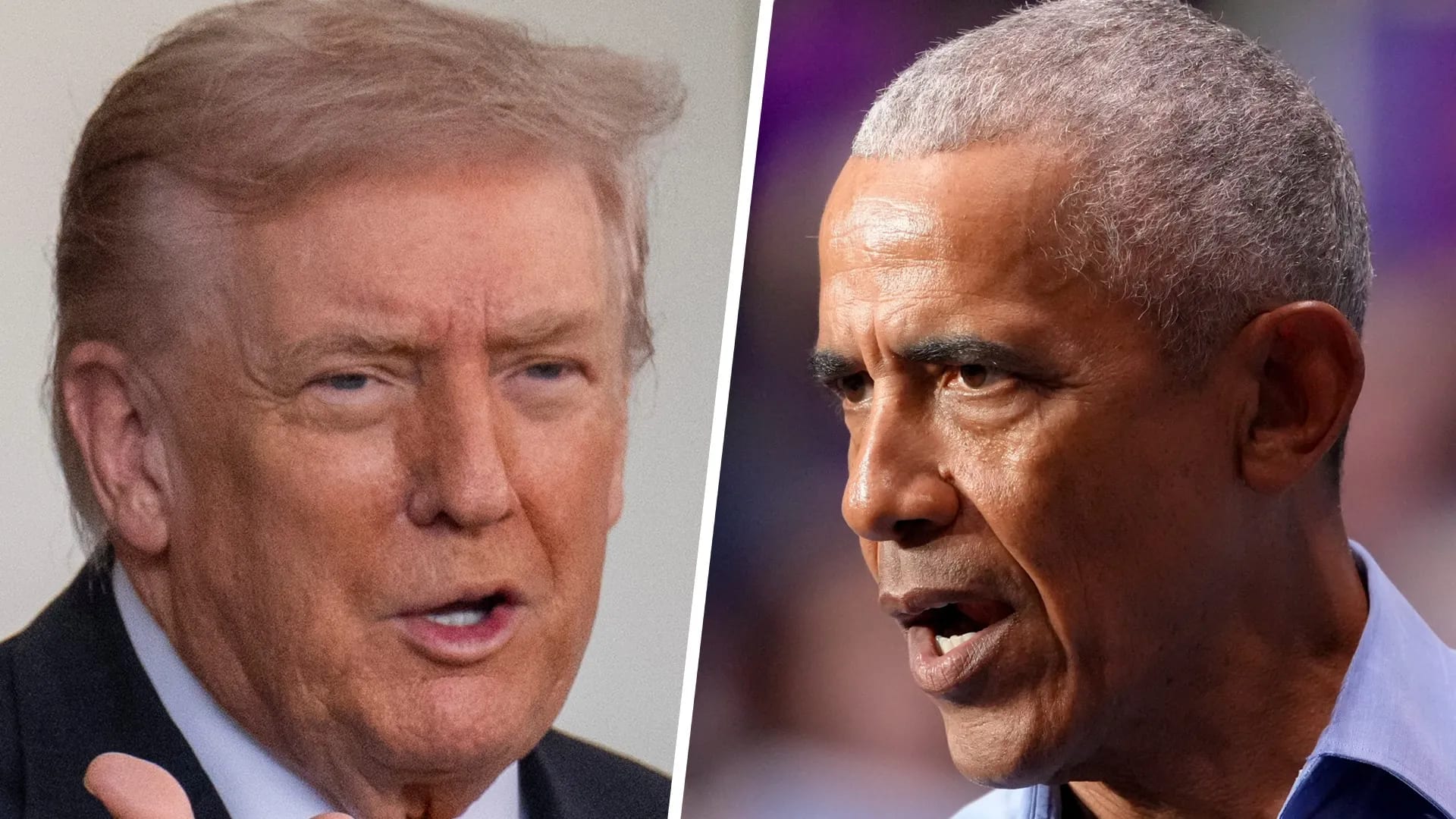 President Donald Trump, former President Barack Obama