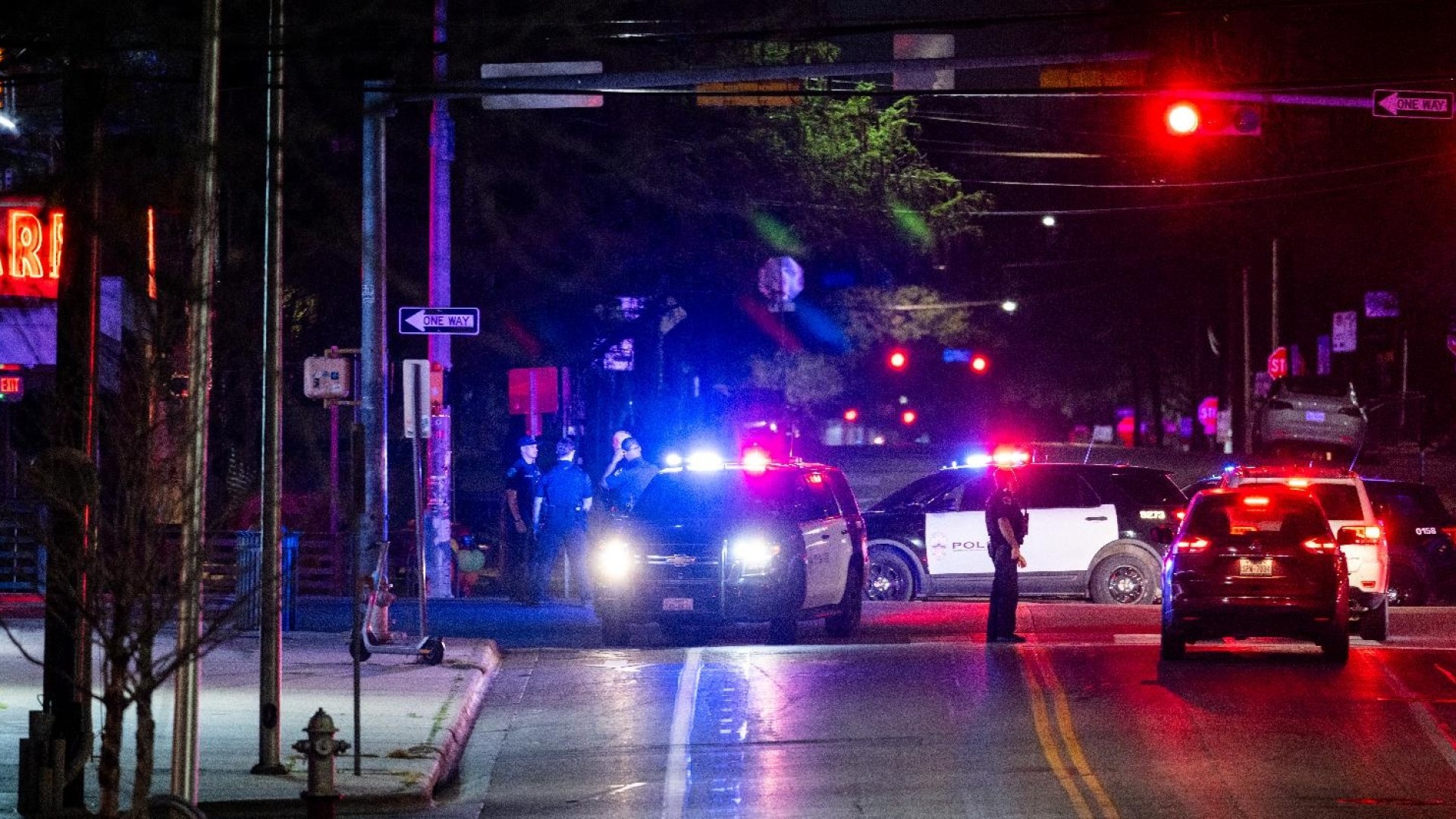 Crime scene in Austin