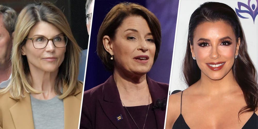 Image: Lori Loughlin Amy Klobuchar Eva longoria