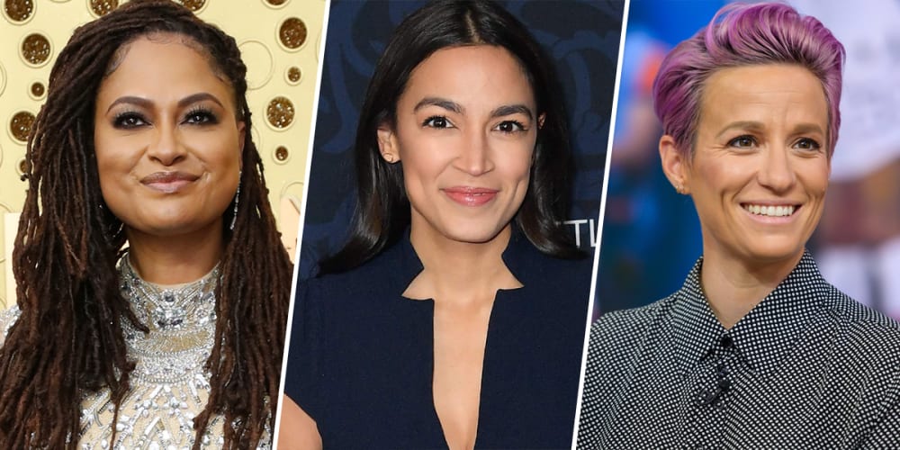 Image: Ava Duvernay Alexandra Ocasio-Cortez Megan Rapinoe