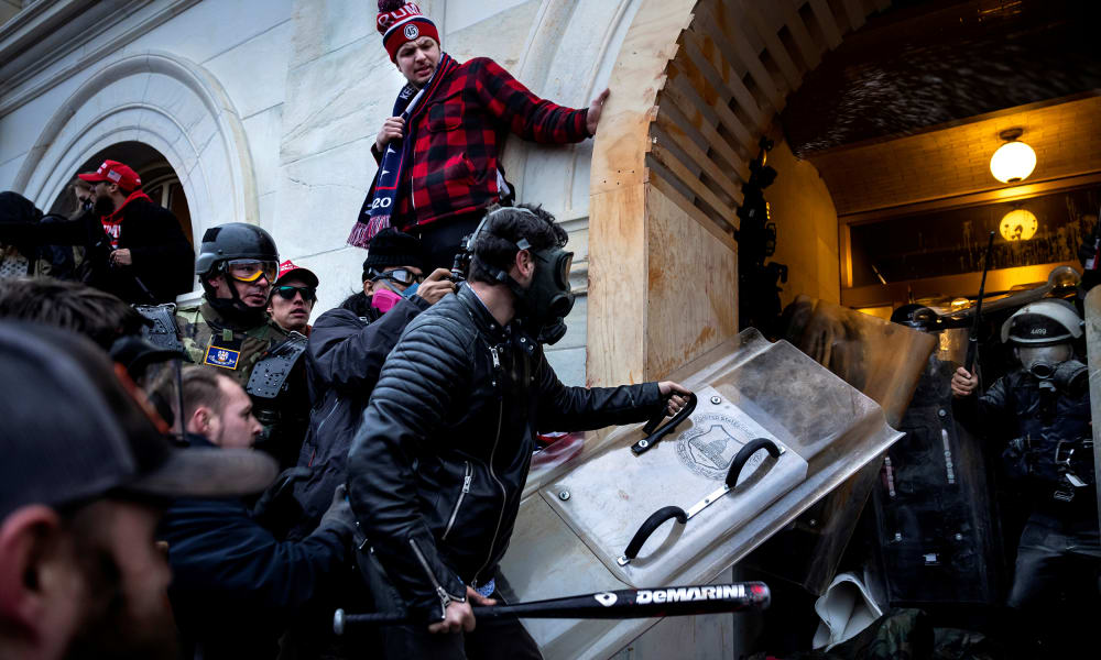 Image: Trump Supporters clash with police and the security as storm into the U.S. Capitol.