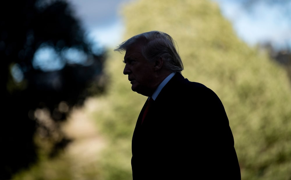 Image: President Donald Trump returns to the White House.