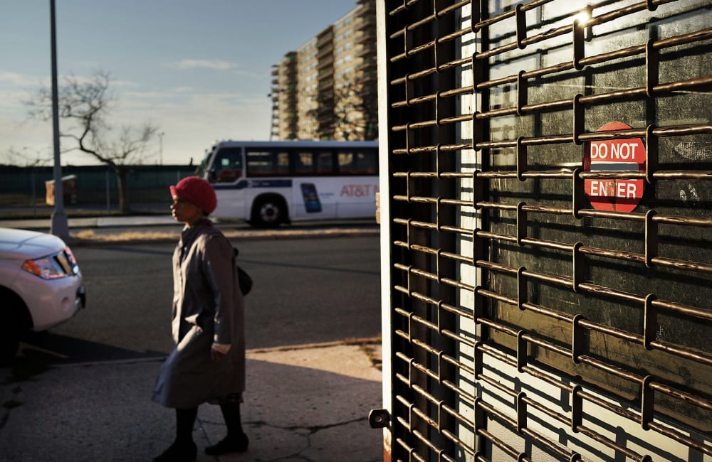 A grocery store still stands closed on the one-year anniversary of Hurricane Sandy in the Rockaways on Oct. 29, 2013.