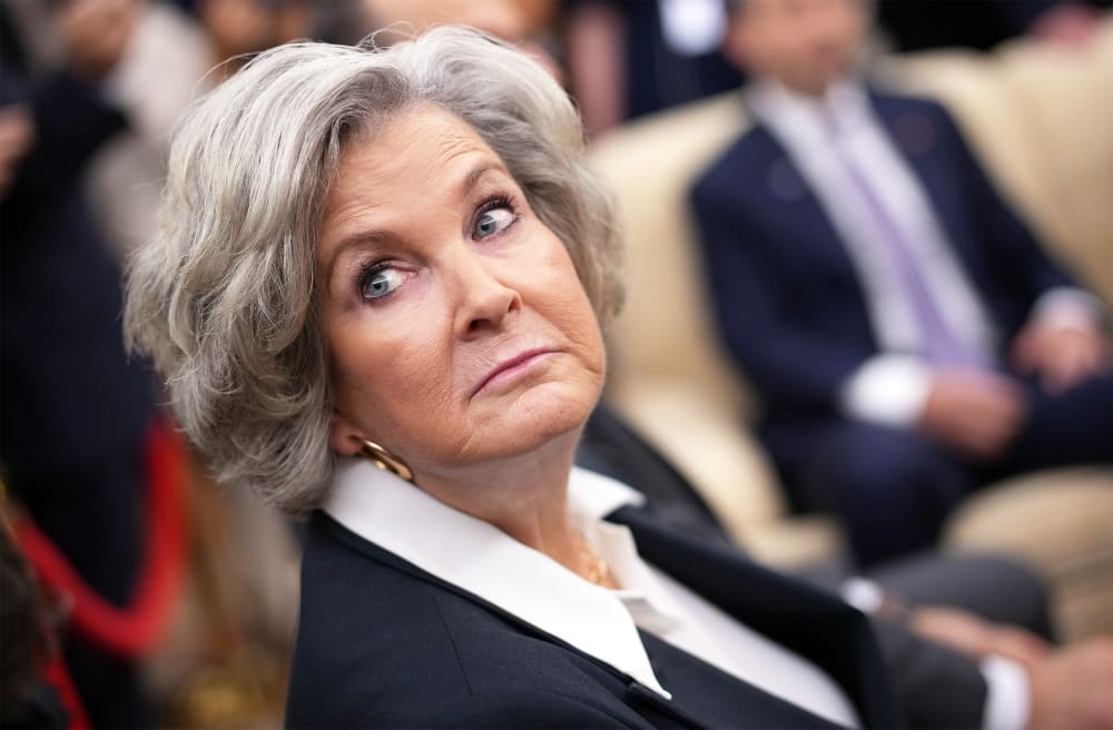 White House Chief of Staff Susie Wiles in the Oval Office of the White House.