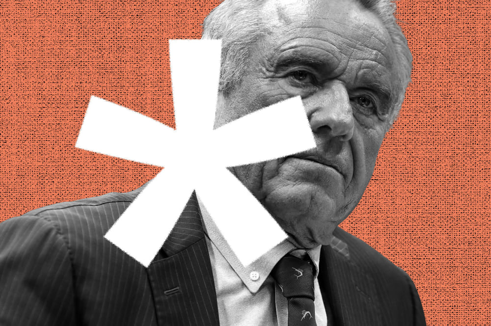 A photo illustration of RFK Jr.