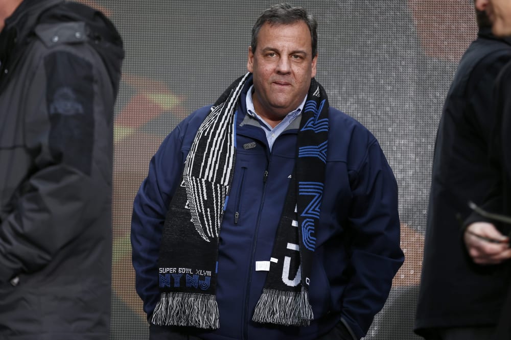 New Jersey Governor Chris Christie participates in a Super Bowl event in New York, Feb. 1, 2014.