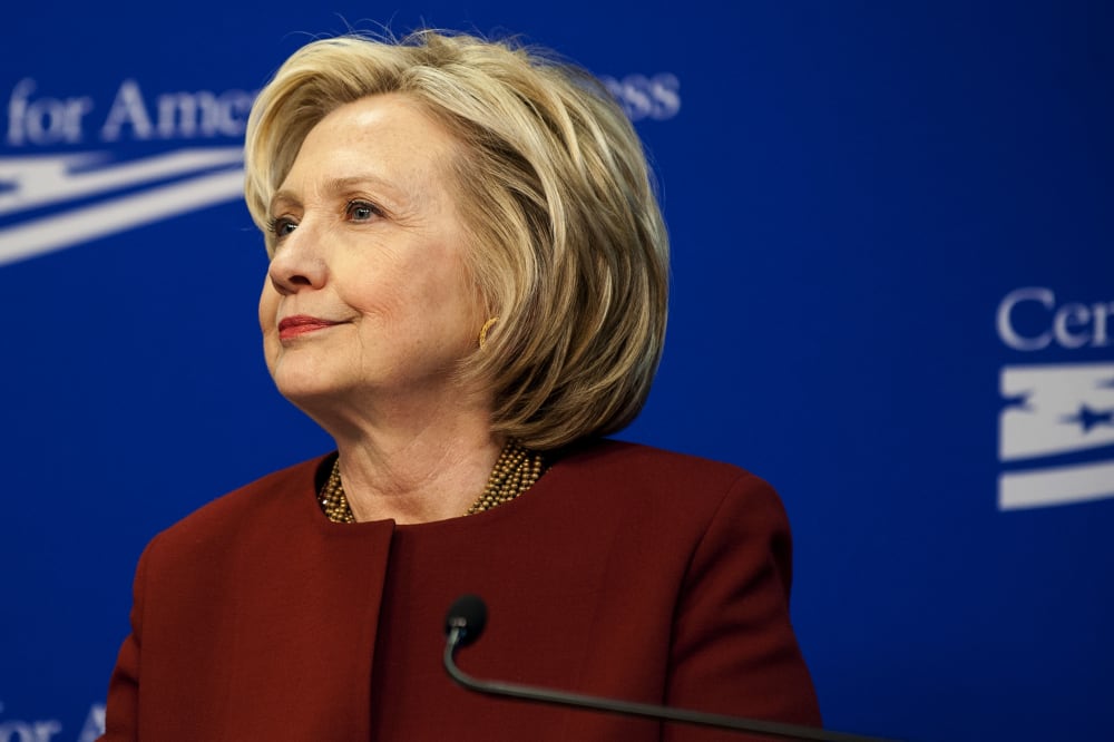 Hillary Clinton speaks at the Center for American Progress in Washington, DC, March 23, 2015.
