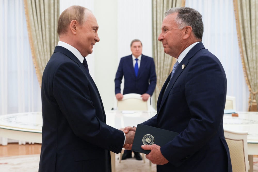 Vladimir Putin and Steve Witkoff.