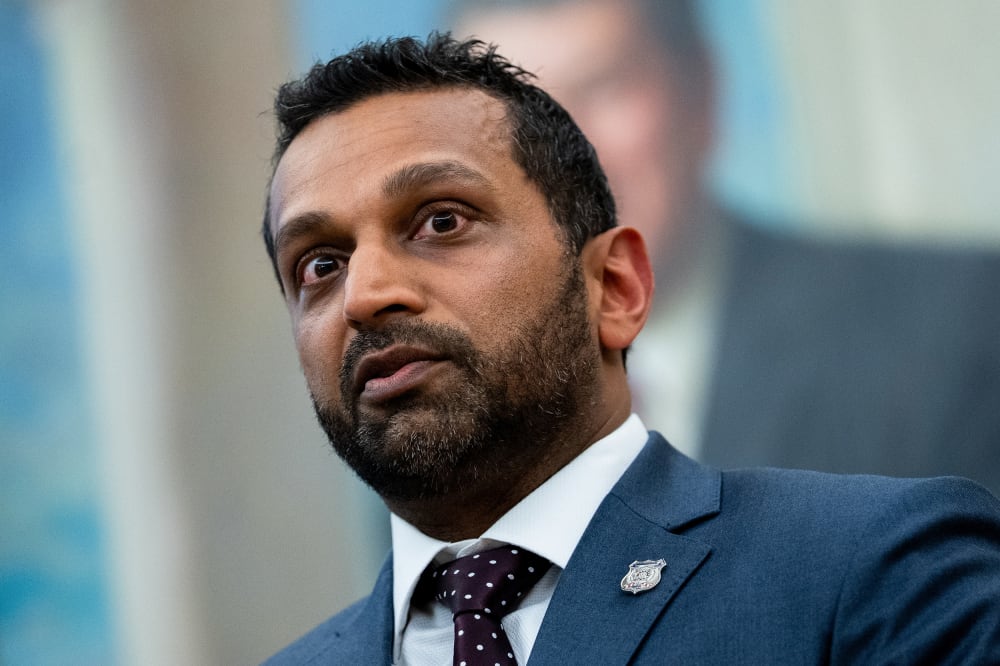 Kash Patel, from the shoulders up.