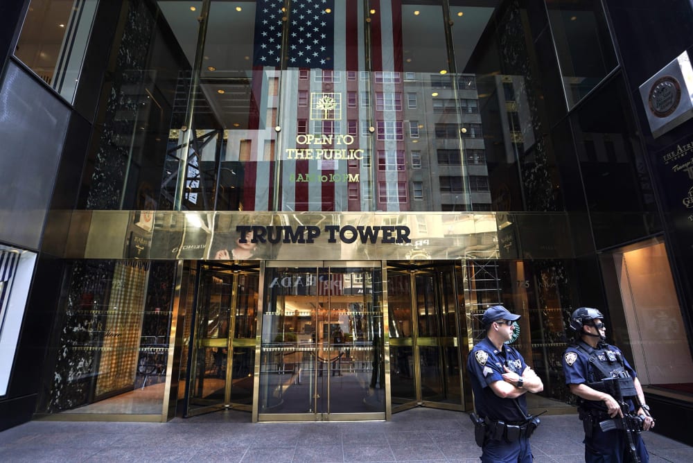 Image: Trump Tower on Fifth Avenue in New York City