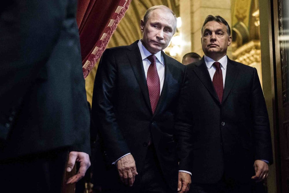 Image: Russian President Vladimir Putin and Hungarian Prime Minister Viktor Orban in Budapest in 2015.