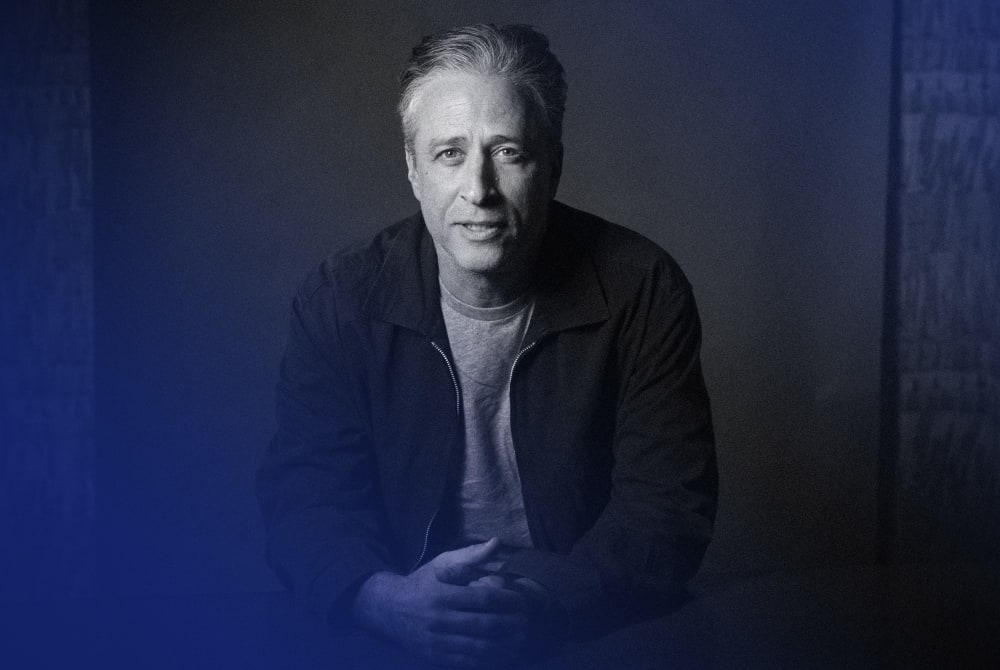 IMage: Jon Stewart in New York in 2014.