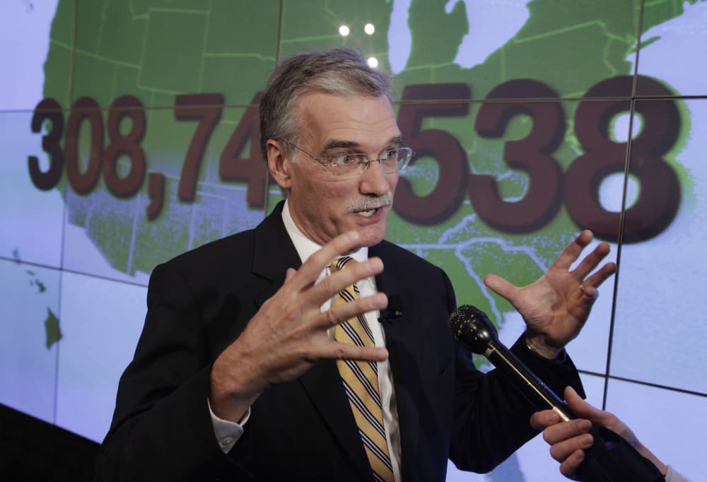 Director of U.S. Census Bureau Robert Groves talks to the media after a presentation of the 2010 Census U.S. population at the National Press Club in Washington December 21, 2010.