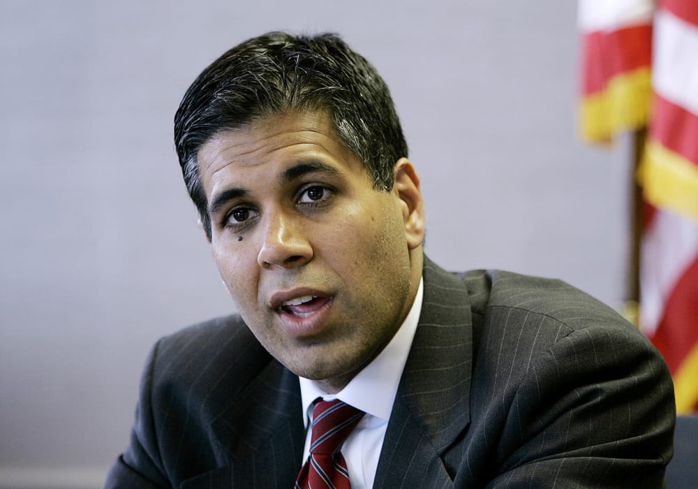 In this 2006 file photo, Amul Thapar, then the U.S. Attorney for the Eastern District of Kentucky, talks with The Associated Press.